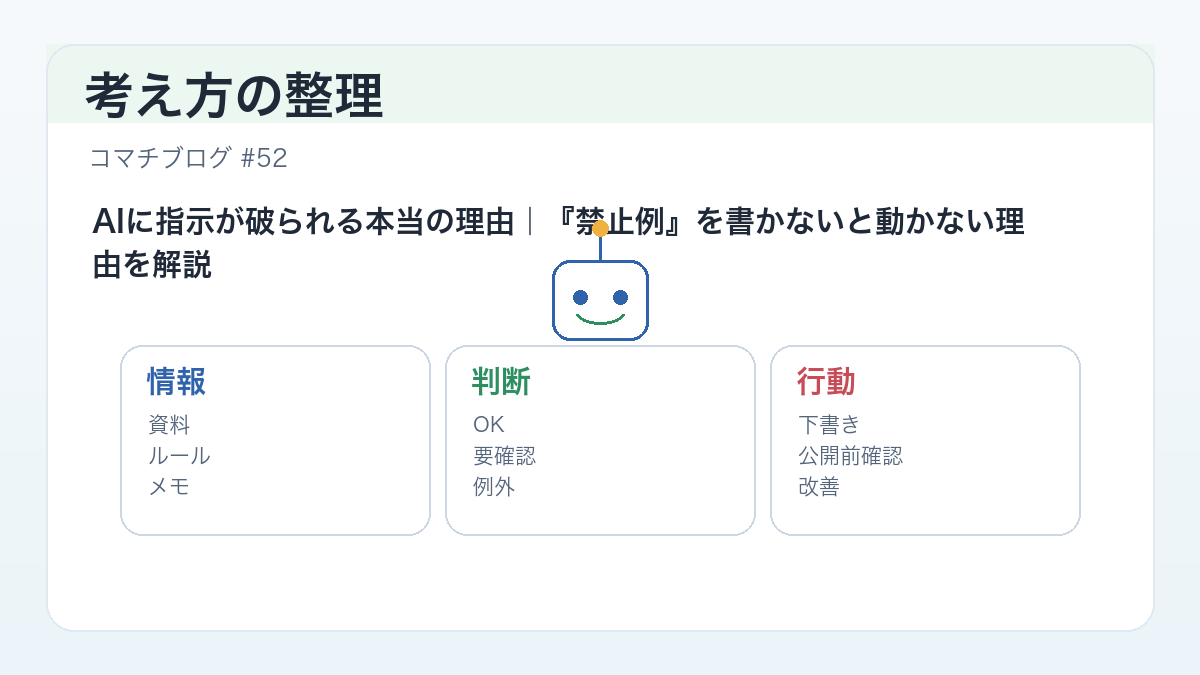 AIは禁止されていないことを勝手にやるイメージ