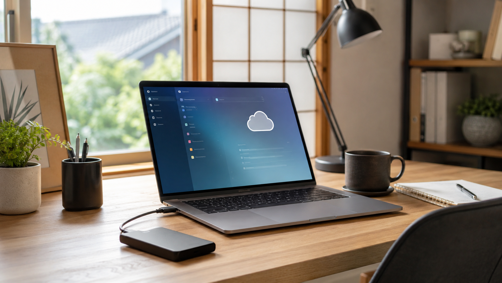 デスクトップ同期で仕事が止まる前に|iCloudと外付けSSDの置き場所を見直した話のイメージ