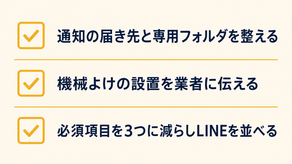 フォームスパム対策チェックリスト