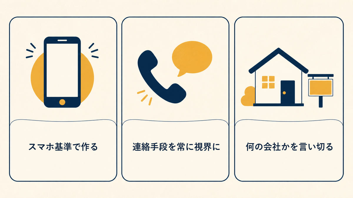 業種を問わない3つの土台